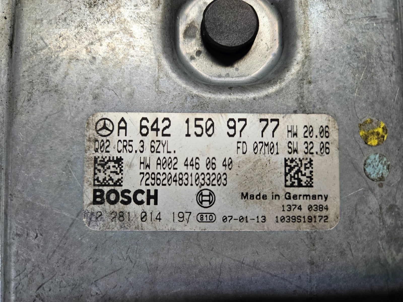 Mercedes Motorsteuergerät A 6421509777 0281014197 EDC16CP36 ♻️ ZURÜCKGESETZT