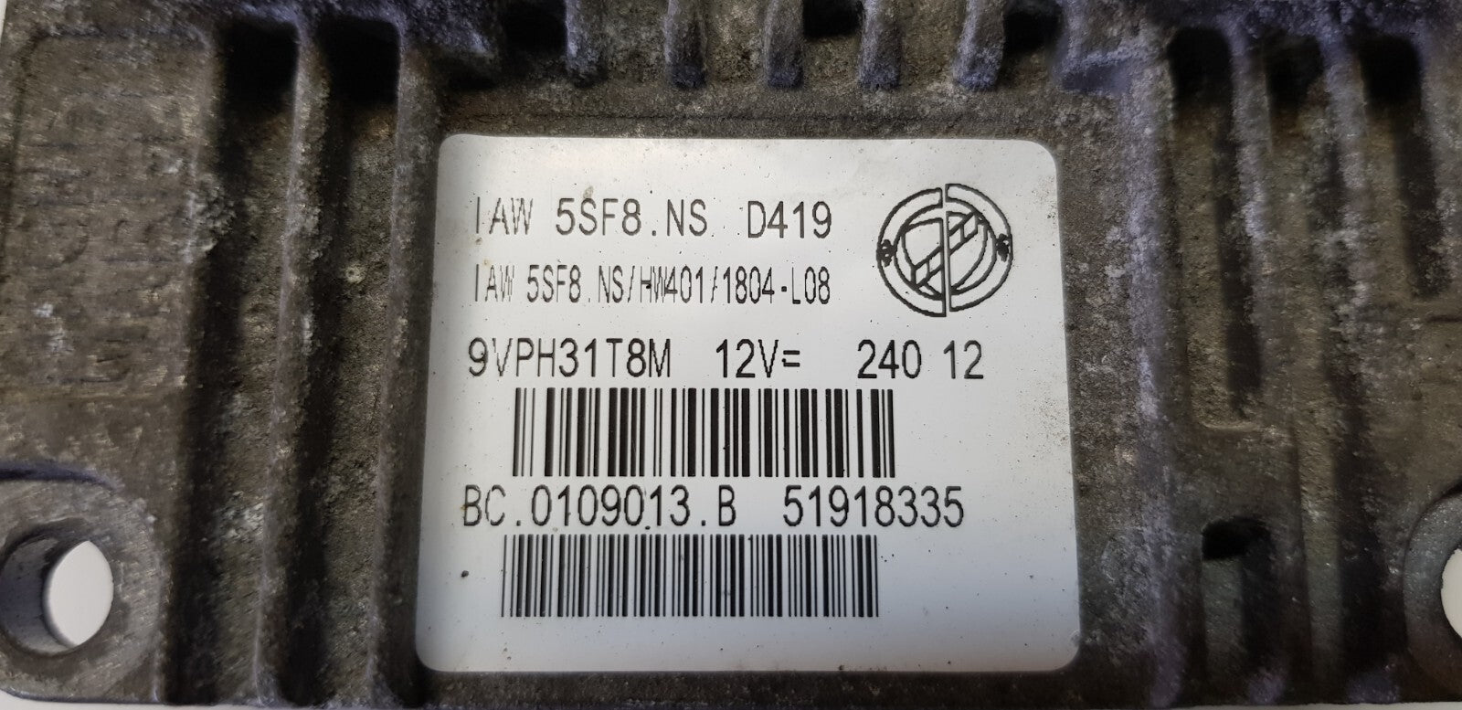 Fiat Motorsteuergerät Steuergerät IAW 5SF8.NS 51918335