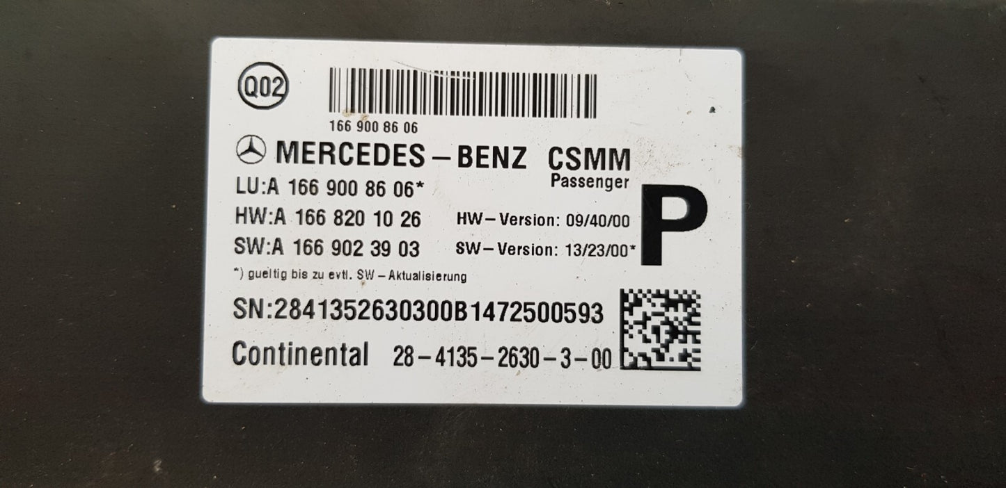 Mercedes Sitzsteuergerät A 1669008606 A 1668201026
