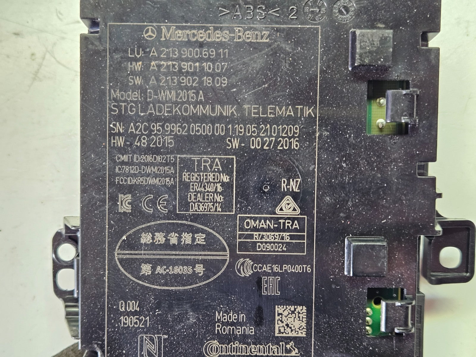 Mercedes E CLS Telematik Steuergerät A 2139006911 A 2139011007 ♻️