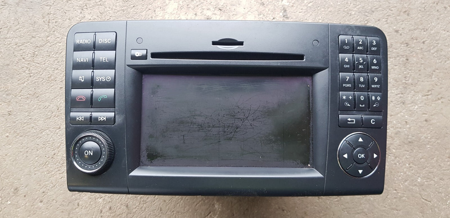 Mercedes W164 Headunit Comand Navigationssystem Radio A 1649063500 A 1648708094
