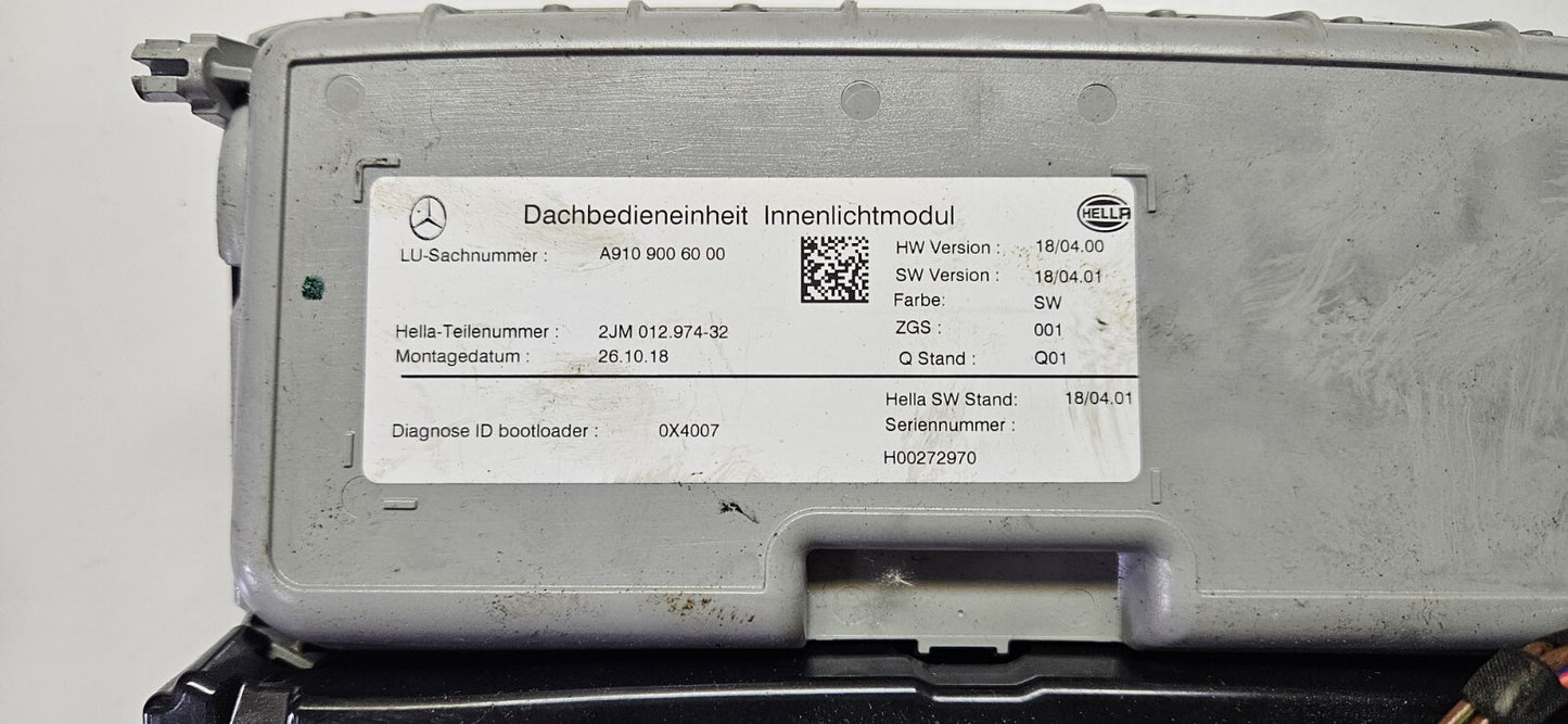 Mercedes Sprinter W907 Dachbedieneinheit A 9109006000 18/04.00 18/04.01