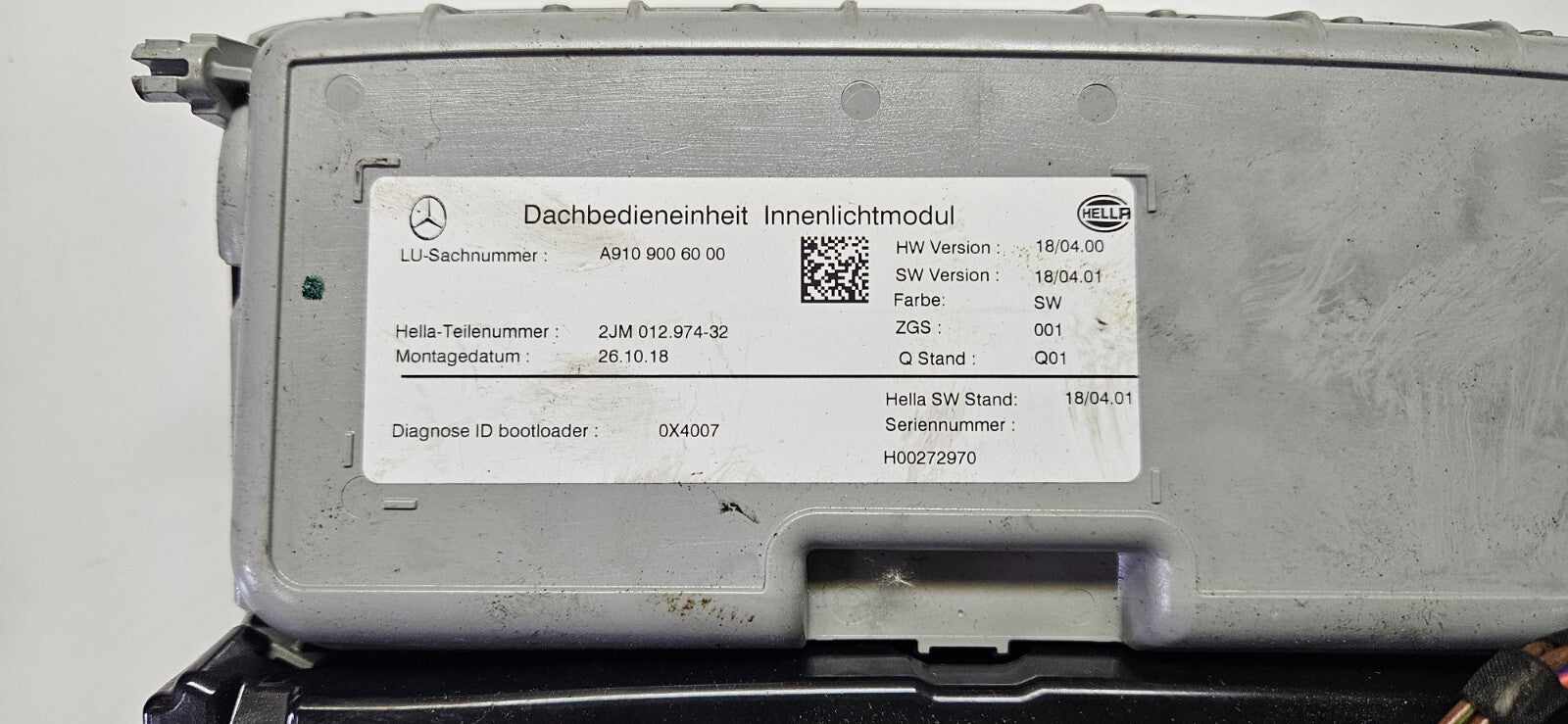 Mercedes Sprinter W907 Dachbedieneinheit A 9109006000 18/04.00 18/04.01