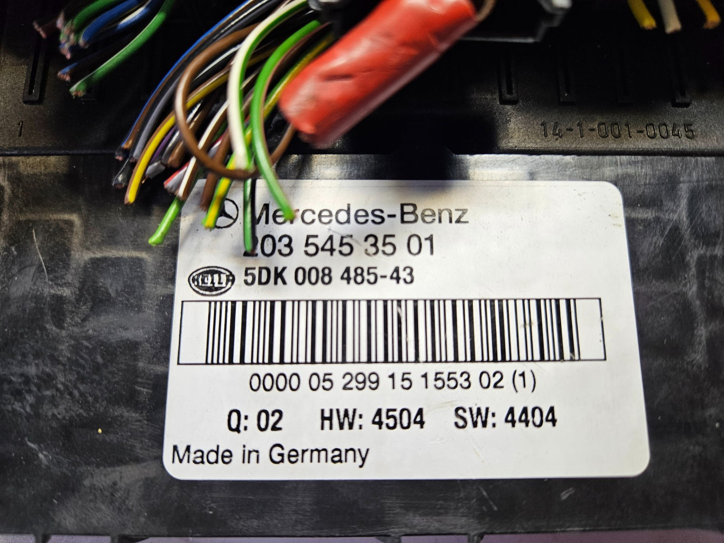 Mercedes W203 Sicherungskasten Steuergerät 2035453501 5DK008485-43 ♻️
