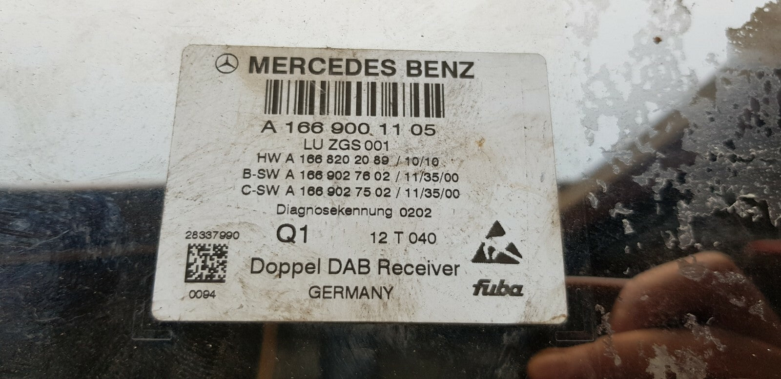 Mercedes DAB Audio Steuergerät A 1669001105 A 1668202089