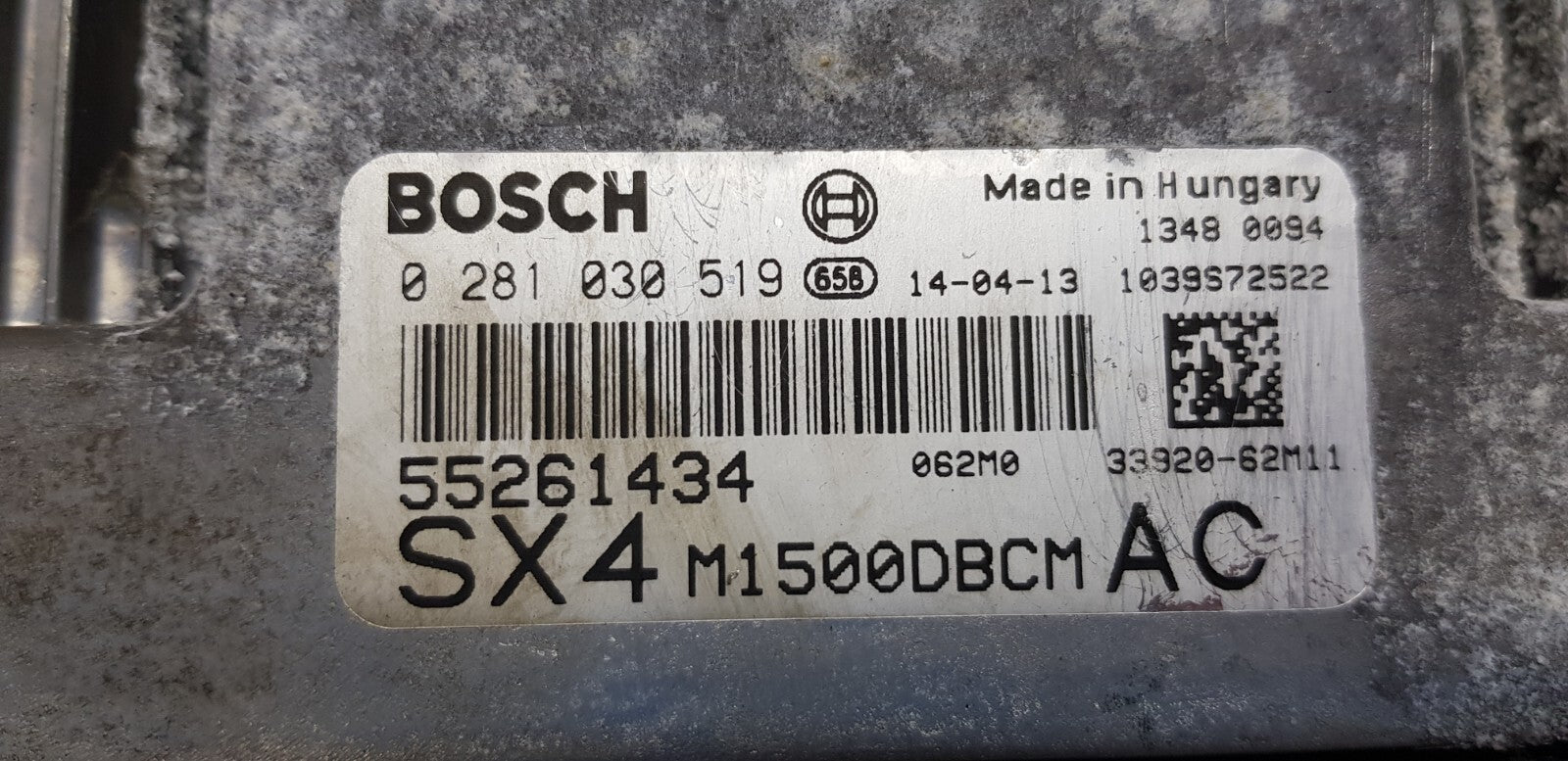 Suzuki SX4 Motorsteuergerät Steuergerät 55261434 0281030519 PLUG & PLAY