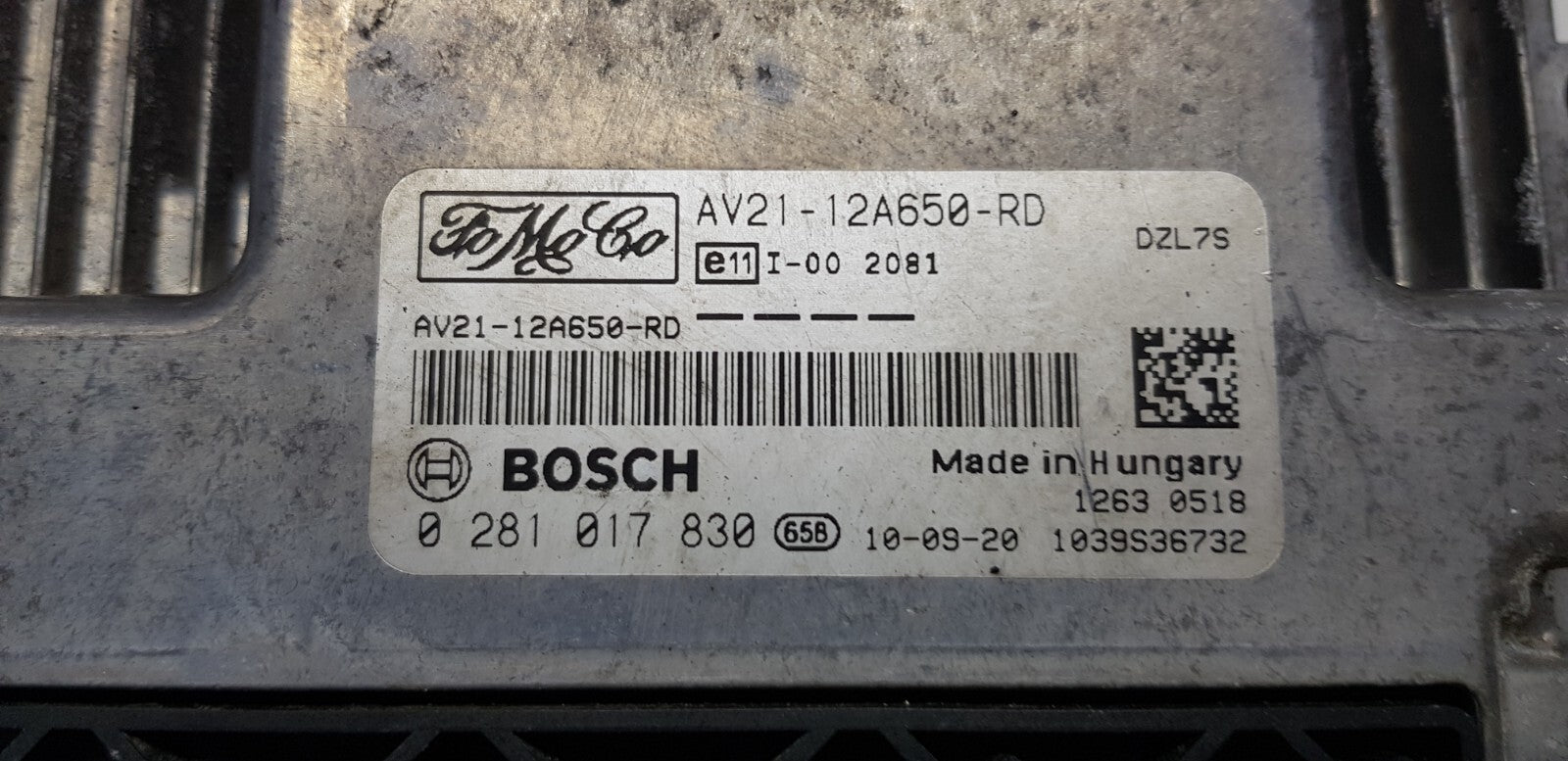 Ford Motorsteuergerät Steuergerät AV21-12A650-RD 0281017830
