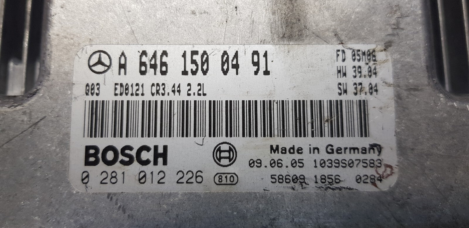 Mercedes Motorsteuergerät Steuergerät A 6461500491 0281012226 PLUG & PLAY