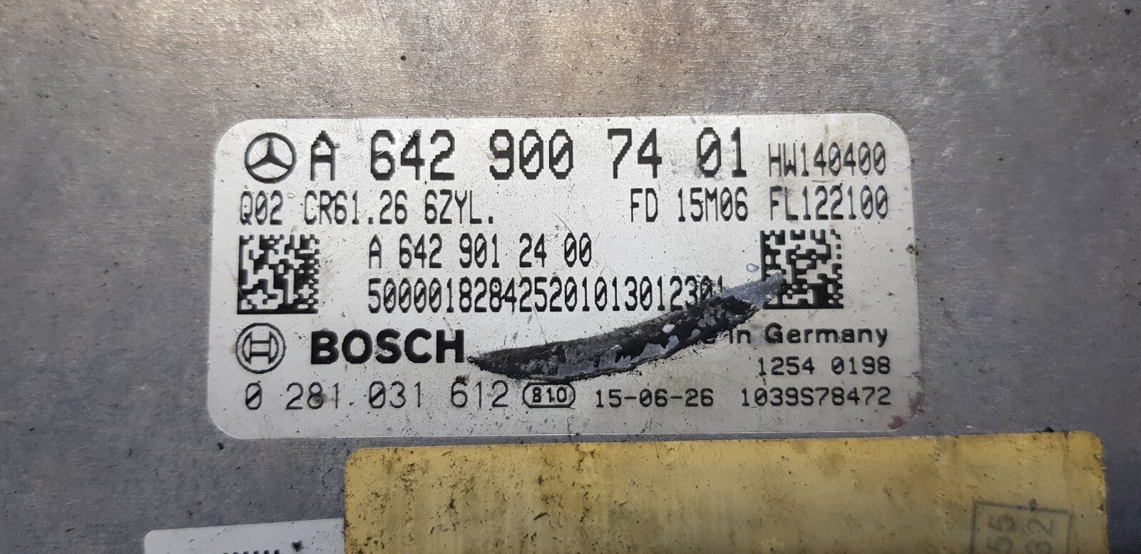 Mercedes Motorsteuergerät Steuergerät A 6429007401 0281031612