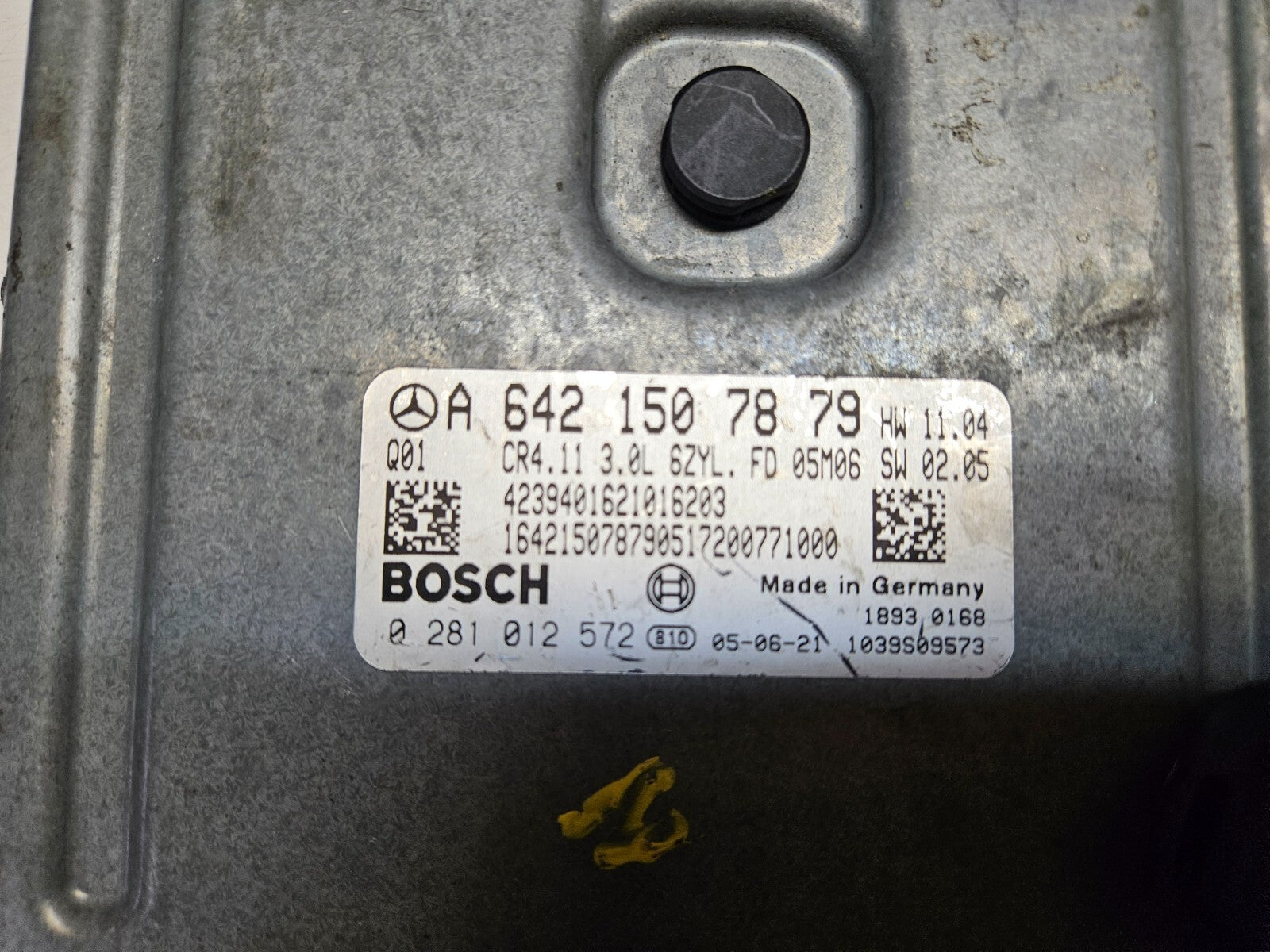Mercedes Motorsteuergerät mit Wegfahrsperre A 6421507879 0281012572 ♻️