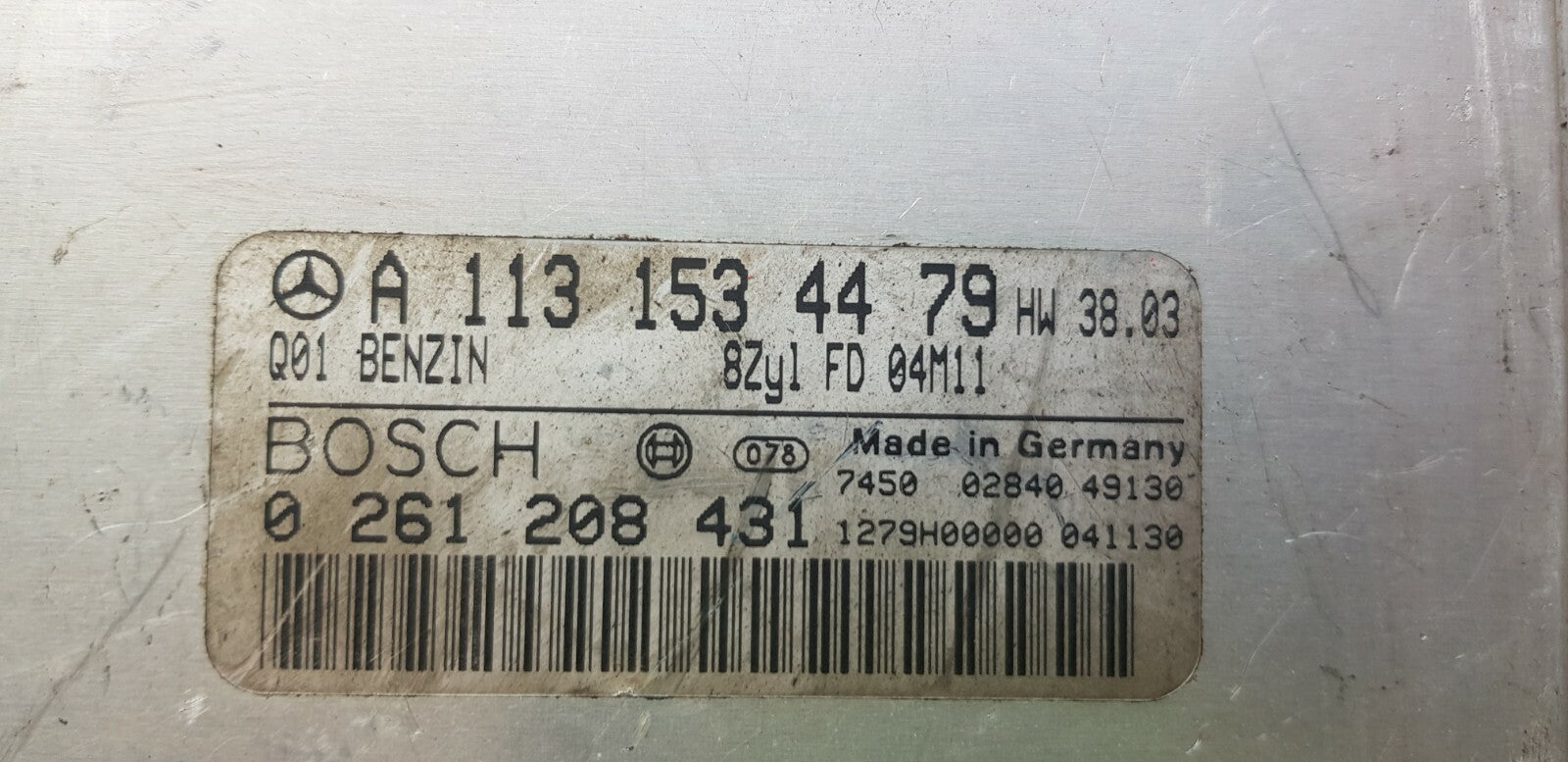Mercedes Motorsteuergerät Steuergerät A 1131534479 0261208431 PLUG&PLAY