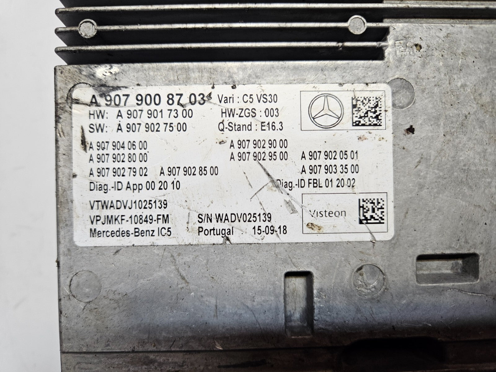 Mercedes Sprinter Audio Steuergerät Radio A 9079008703 A 9079017300 ♻️