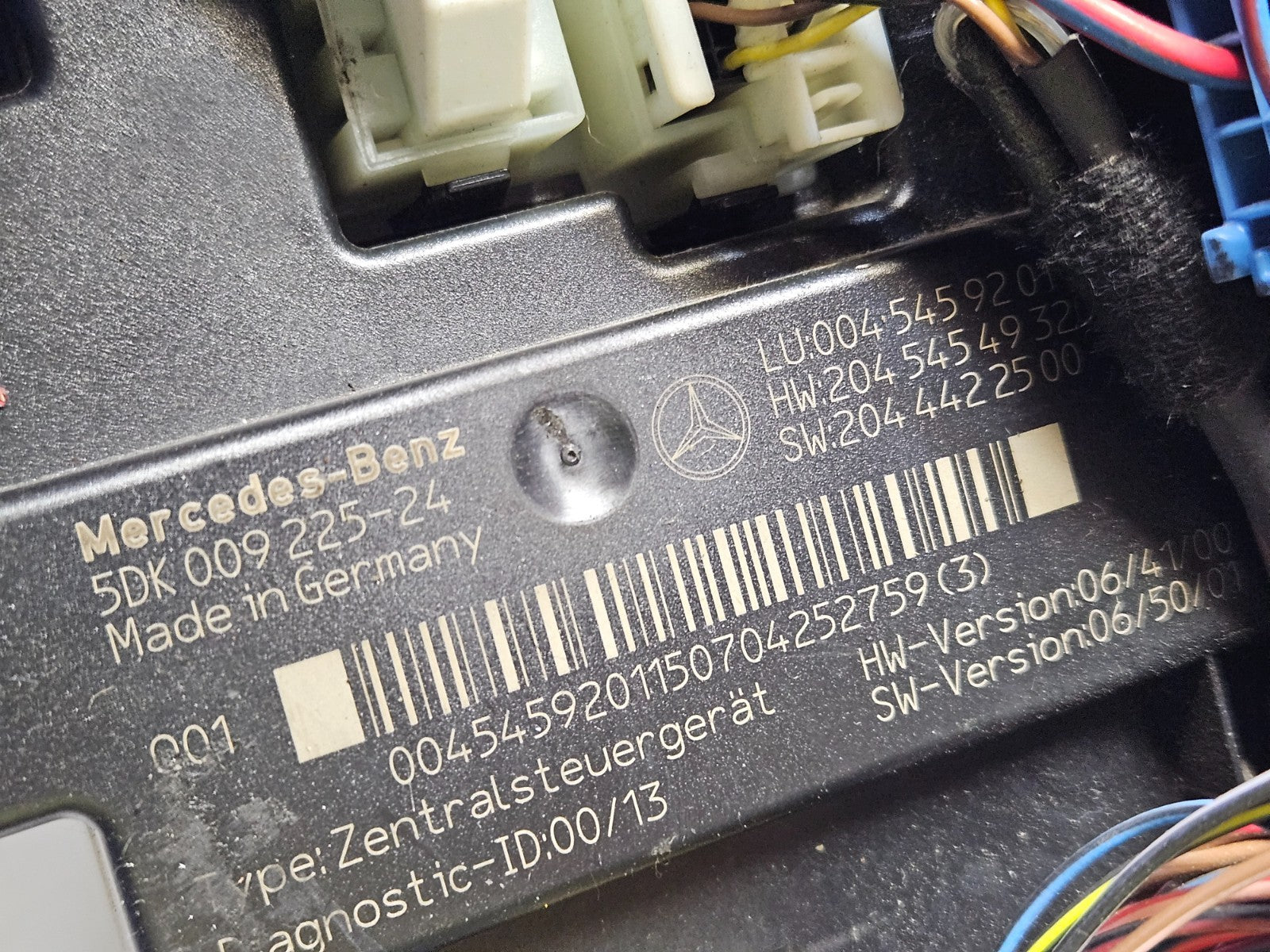 Mercedes C-Klasse W204 SAM Steuergerät Sicherungskasten 0045459201 2045454932 ♻️