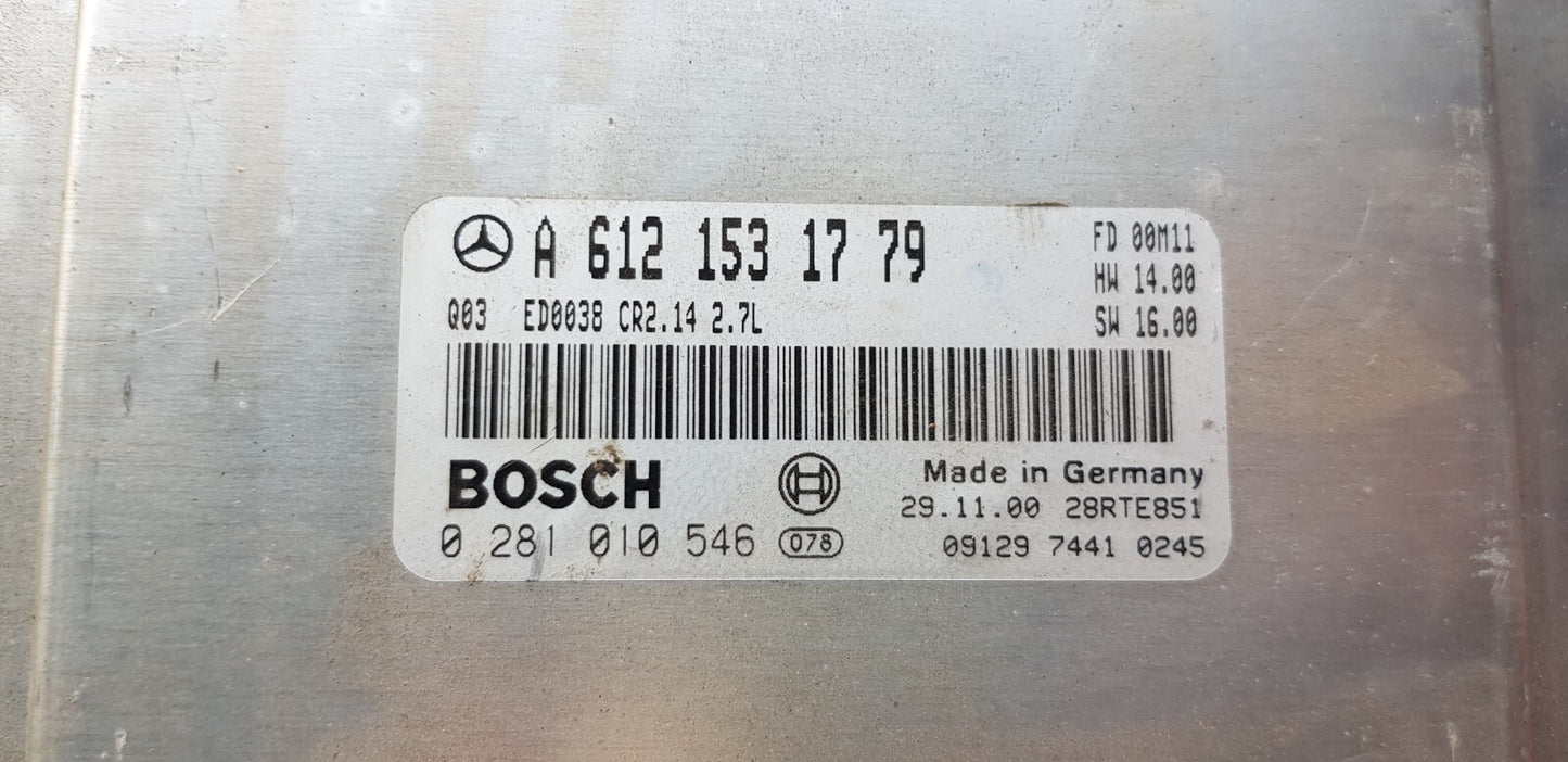 Mercedes Motorsteuergerät Steuergerät A 6121531779 0281010546 PLUG&PLAY