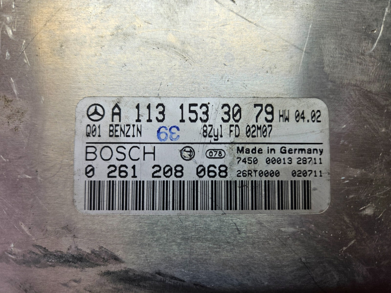 Mercedes Motorsteuergerät Steuergerät A 1131533079 0261208068 ♻️
