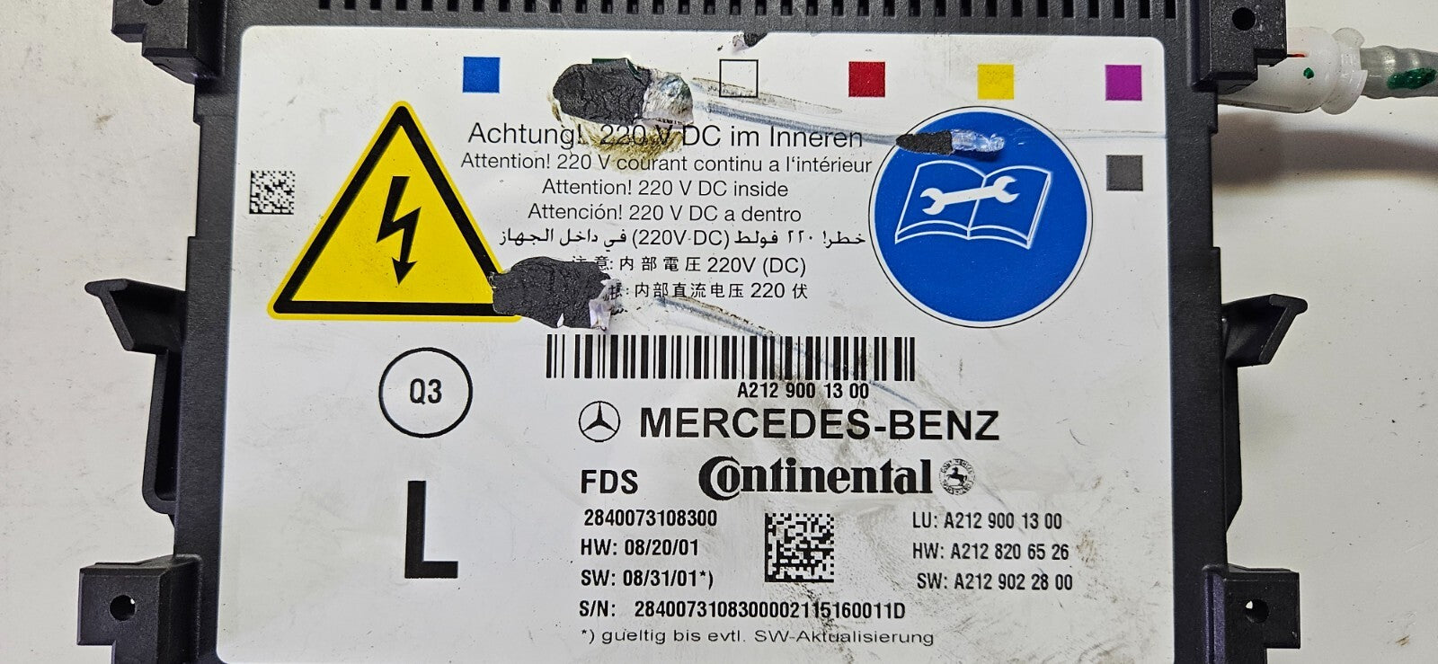 Mercedes E CLS Sitzsteuergerät Steuergerät A 2129001300 A 2128206526