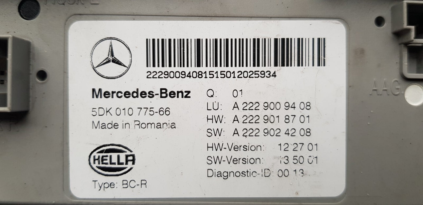Mercedes W222 SAM Steuergerät A 2229009408 A 2229018701