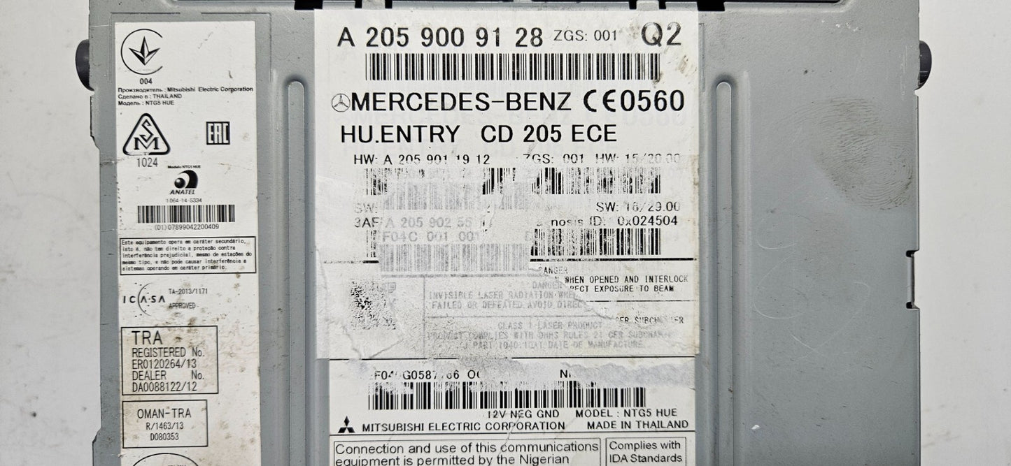 Mercedes Navigation Radio Headunit NTG5 A 2059009128 A 2059011912 ♻️