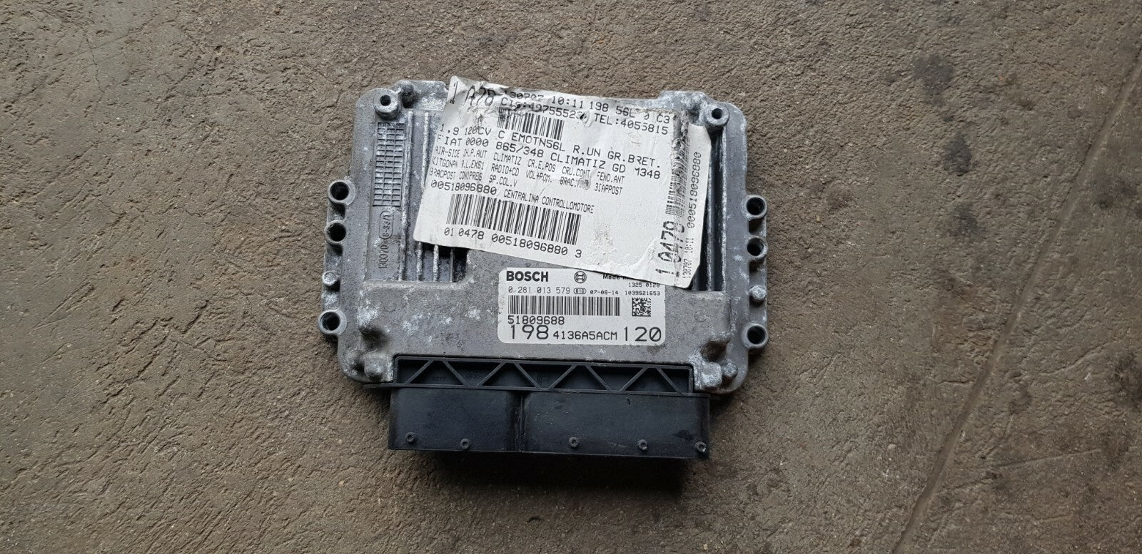 Fiat Motorsteuergerät Steuergerät 0281013579 51809688 PLUG&PLAY