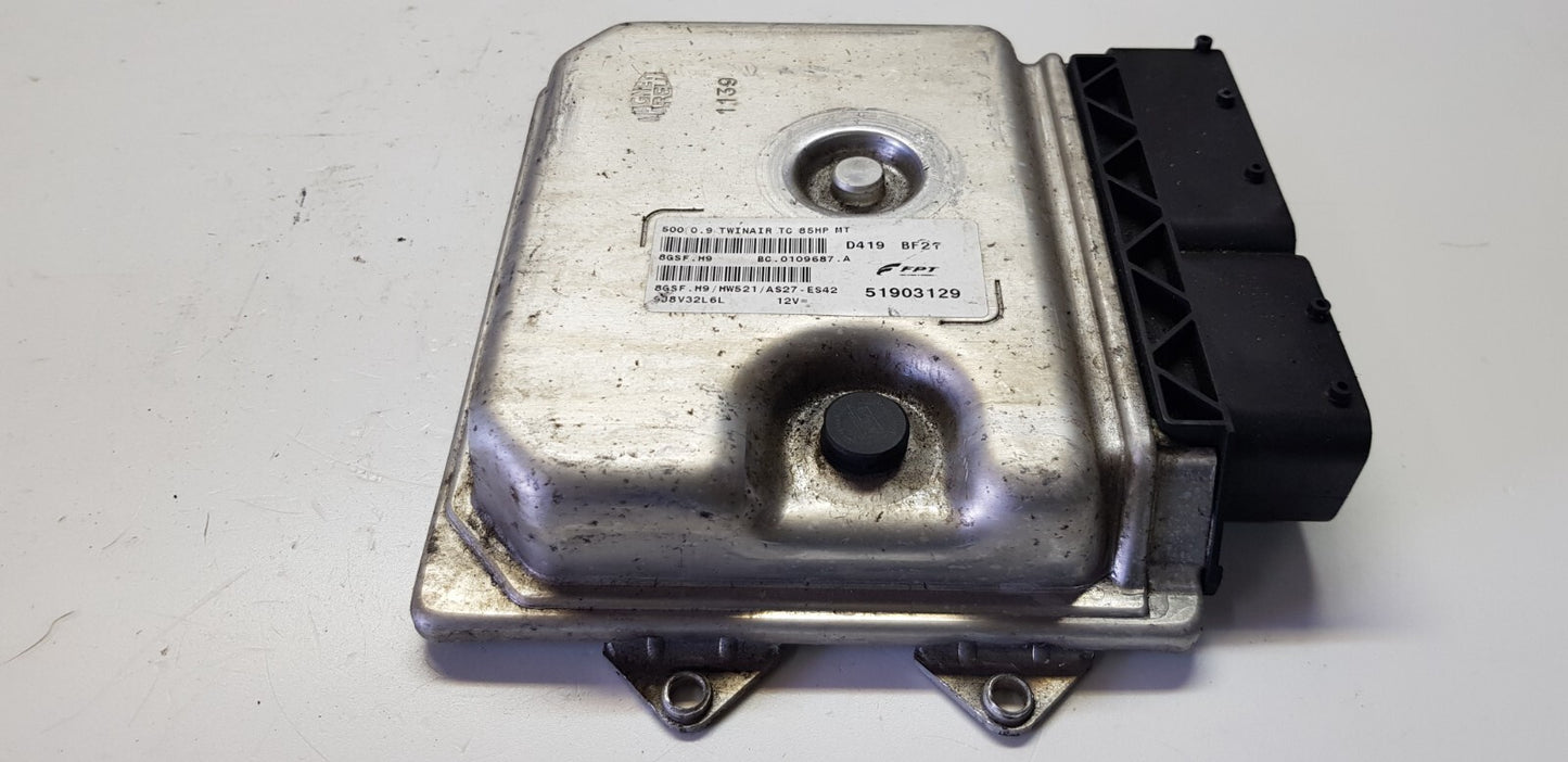 Fiat 500 Motorsteuergerät Steuergerät 51903129 8GSF.H9 HW521