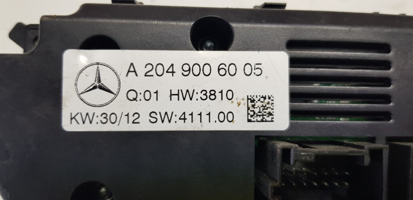 Mercedes C-Klasse W204 Klimabedienteil A 2049006005