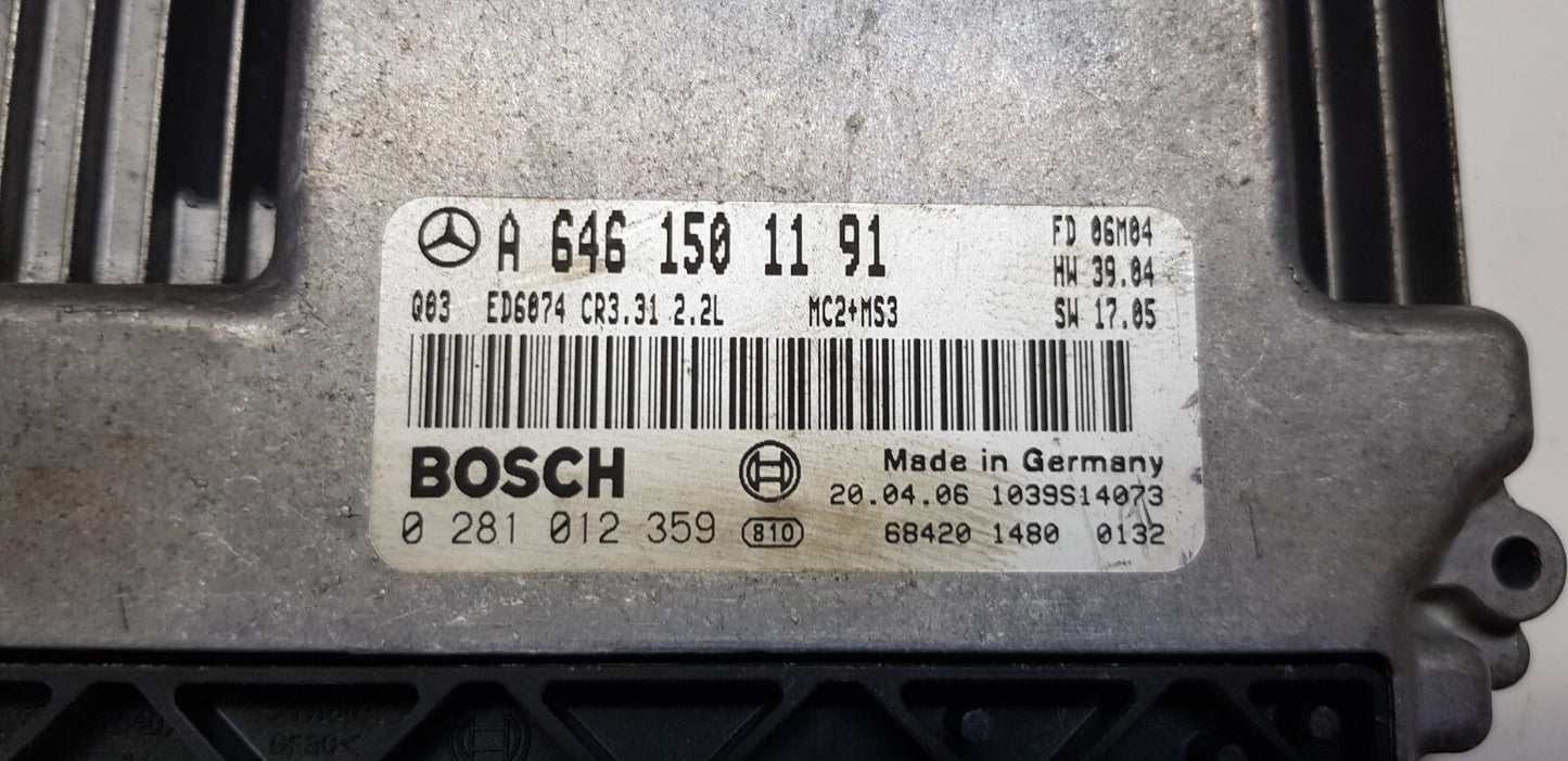 Mercedes Vito Viano W639 Motorsteuergerät A 6461501191 0281012359 ZURÜCKGESETZT