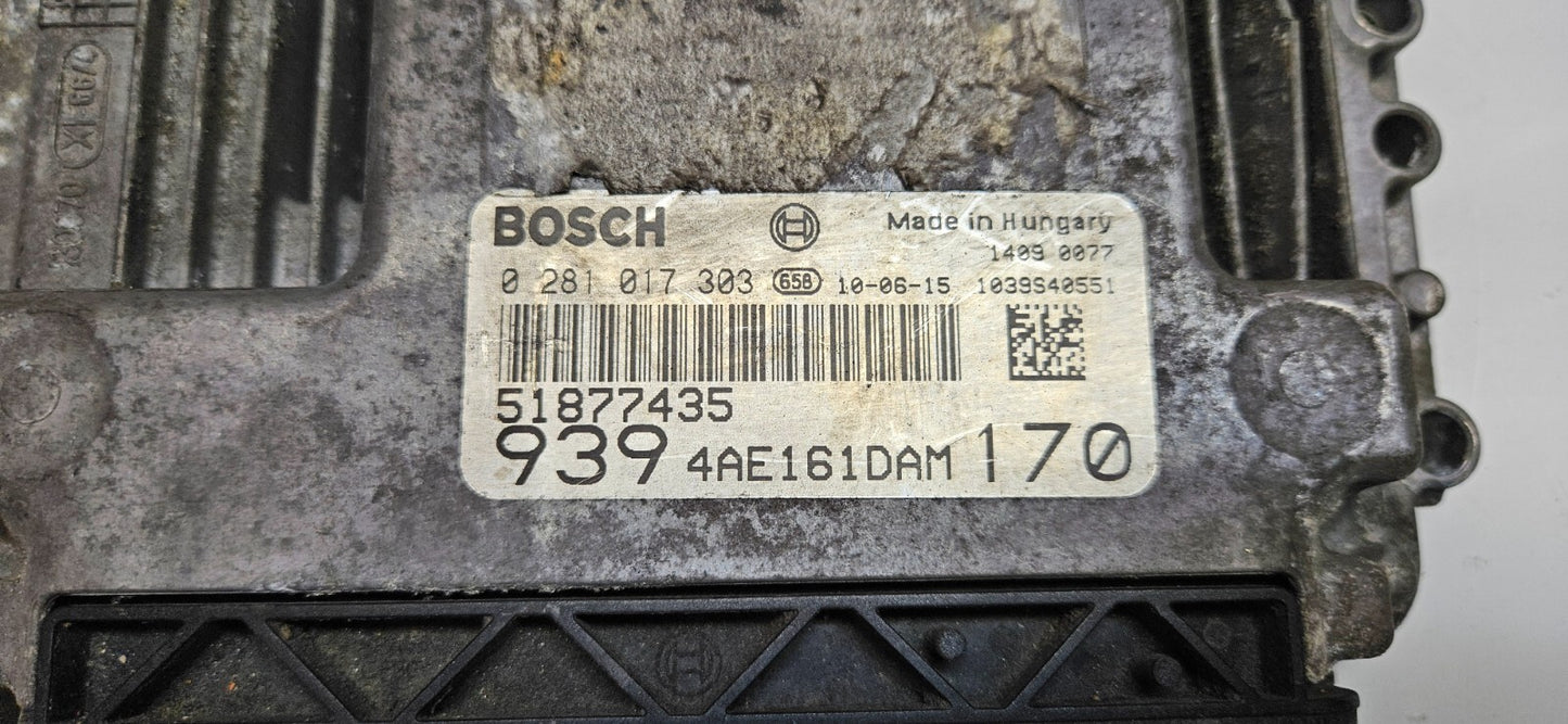 Alfa Romeo Motorsteuergerät Steuergerät 51877435 0281017303 ♻️