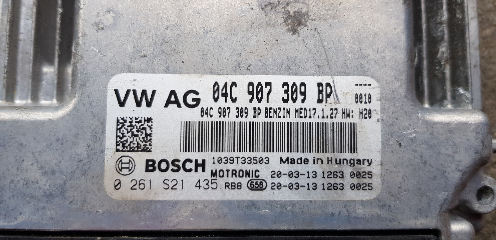 VW Audi Motorsteuergerät Steuergerät 04C907309BP 0261S21435 PLUG&PLAY