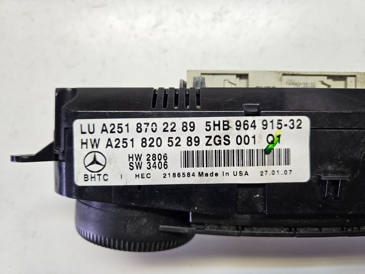 Mercedes ML GL R AC Klimabedienteil A 2518702289 A 2518205289 ♻️