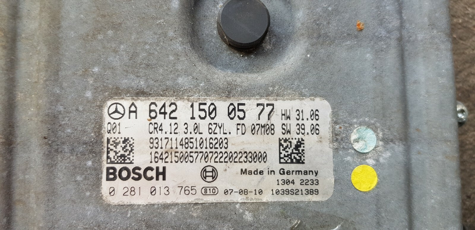 Mercedes Motorsteuergerät mit Wegfahrsperre A 6421500577 0281013765