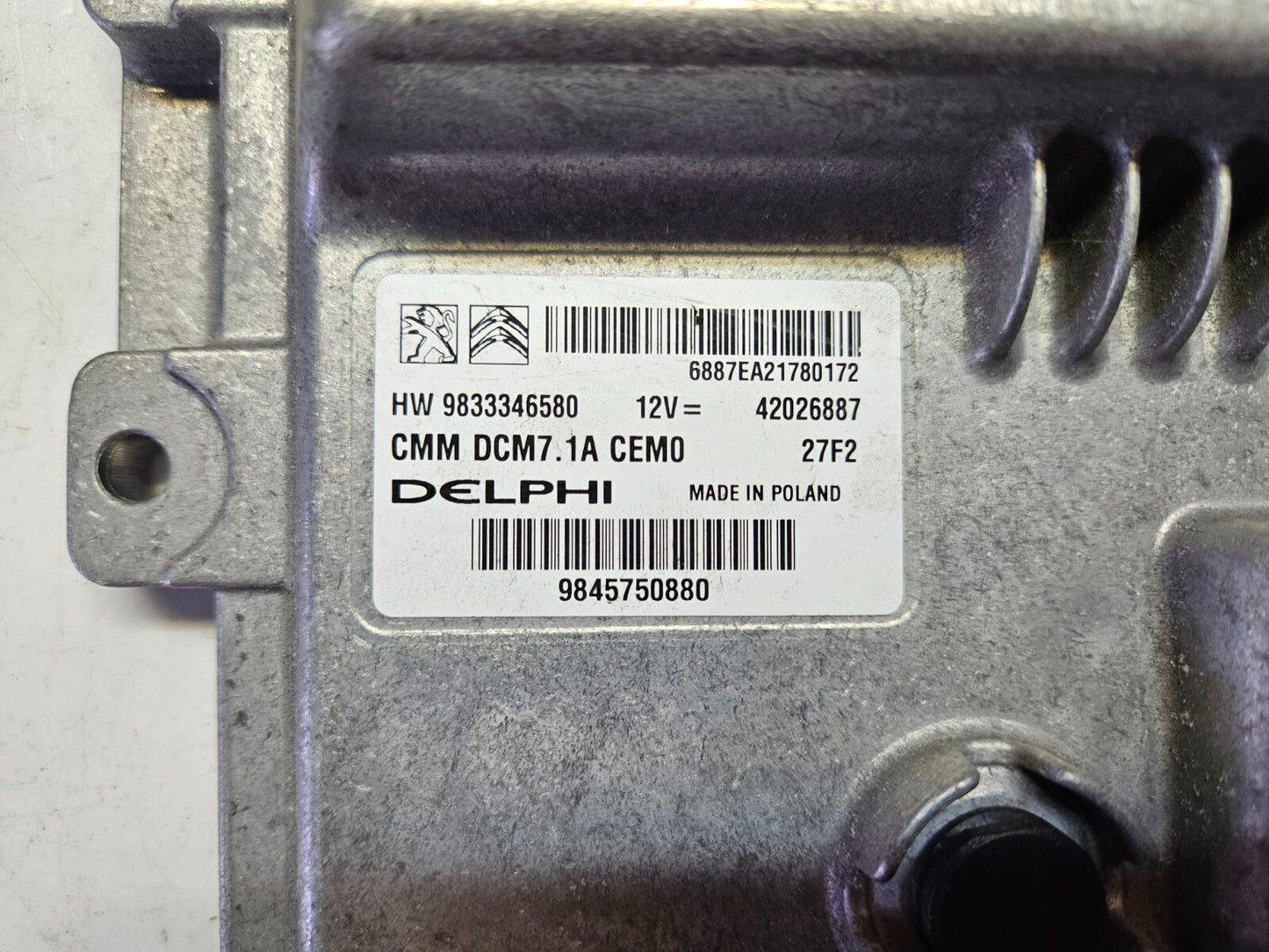 Citroen Dispatch Motorsteuergerät Steuergerät 9845750880 9833346580 DCM7.1A ♻️