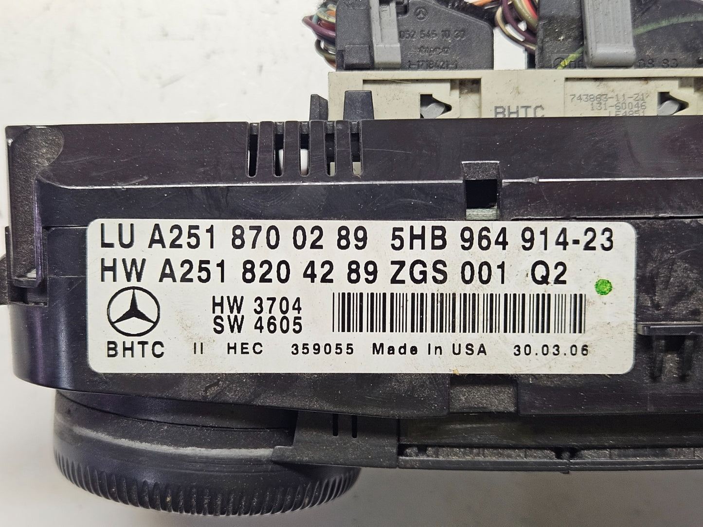 Mercedes ML GL R Klima Klimabedienteil Heizung A 2518700289 A 2518204289 ♻️
