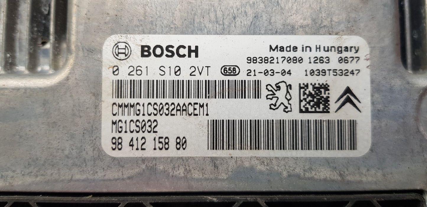 Peugeot Citroen Opel Motorsteuergerät 9841215880 0261S102VT PLUG&PLAY