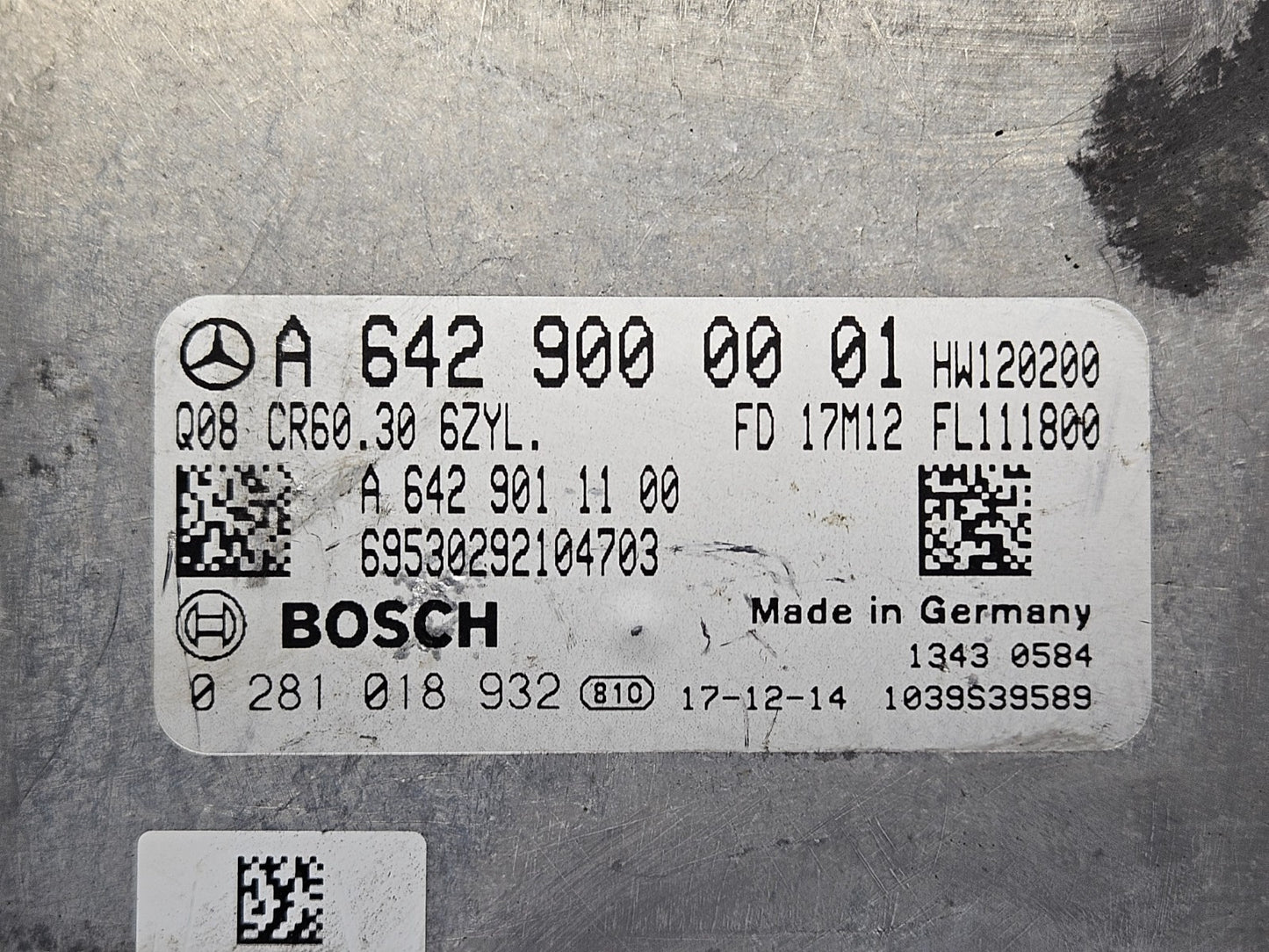 Mercedes W906 Motorsteuergerät mit Wegfahrsperre A 6429000001 0281018932 ♻️ #7