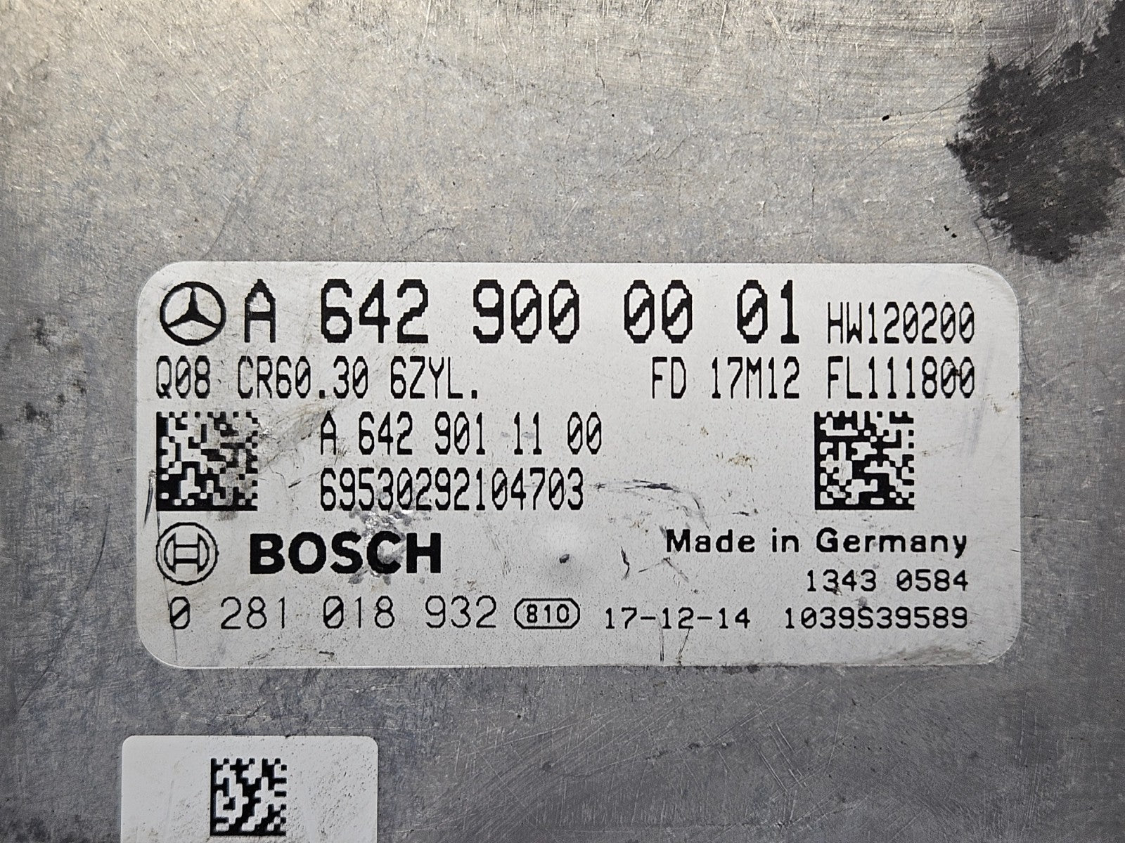 Mercedes W906 Motorsteuergerät mit Wegfahrsperre A 6429000001 0281018932 ♻️ #7