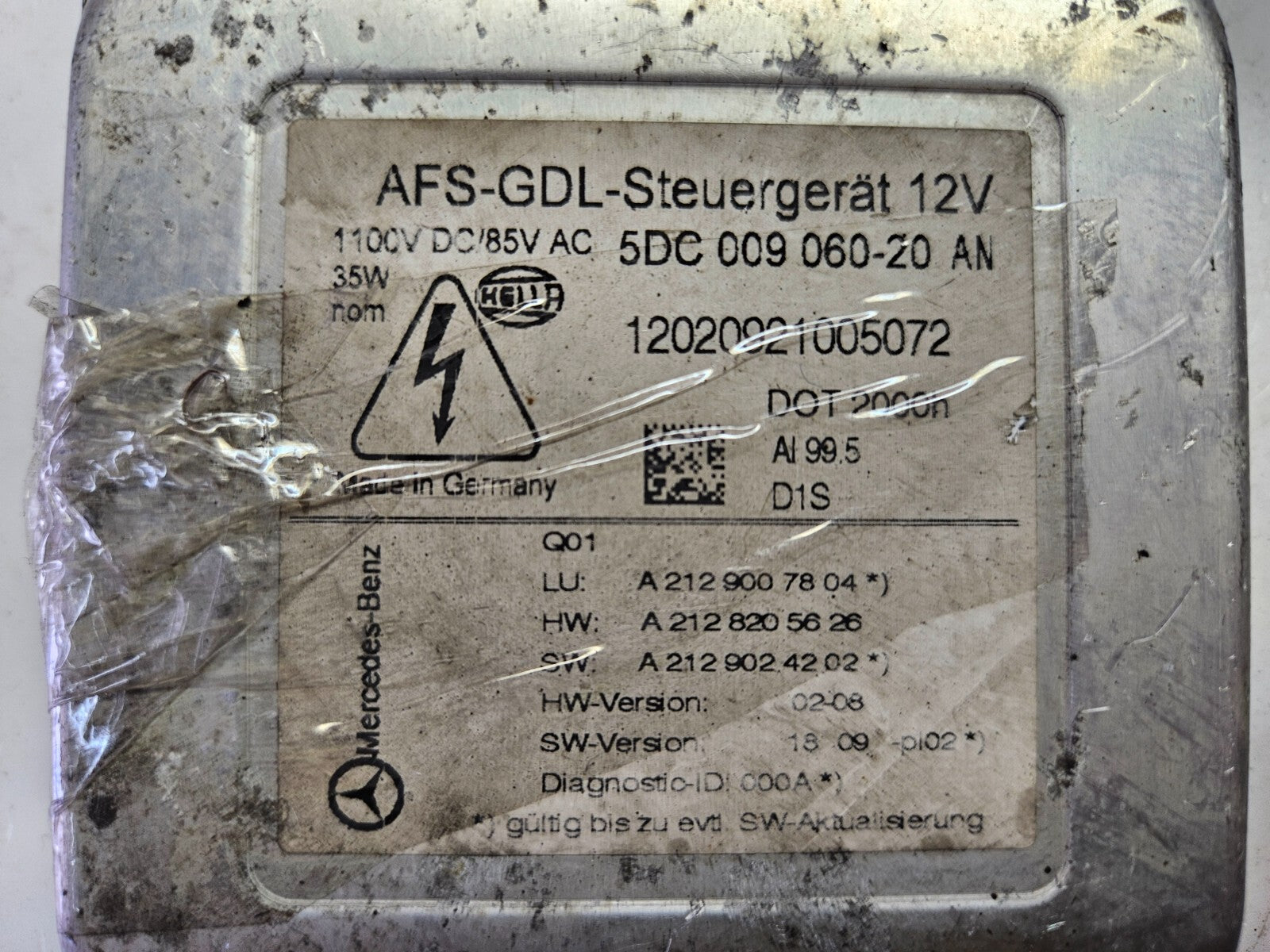 Mercedes E-Klasse Xenon Scheinwerfer Steuergerät A 2129007804 A 2128205626 ♻️