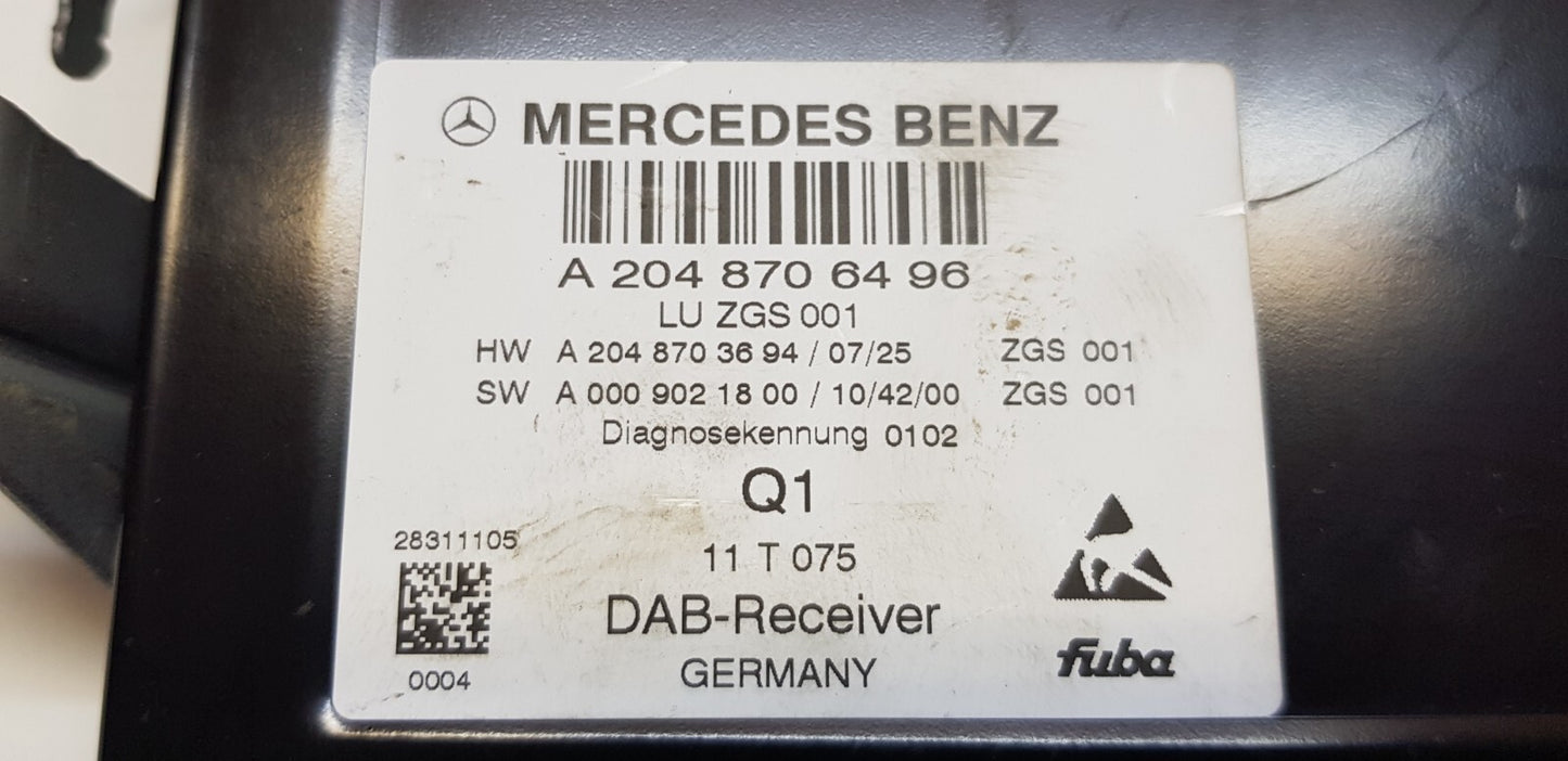 Mercedes W212 DAB Steuergerät A 2048706496 A 2048703694