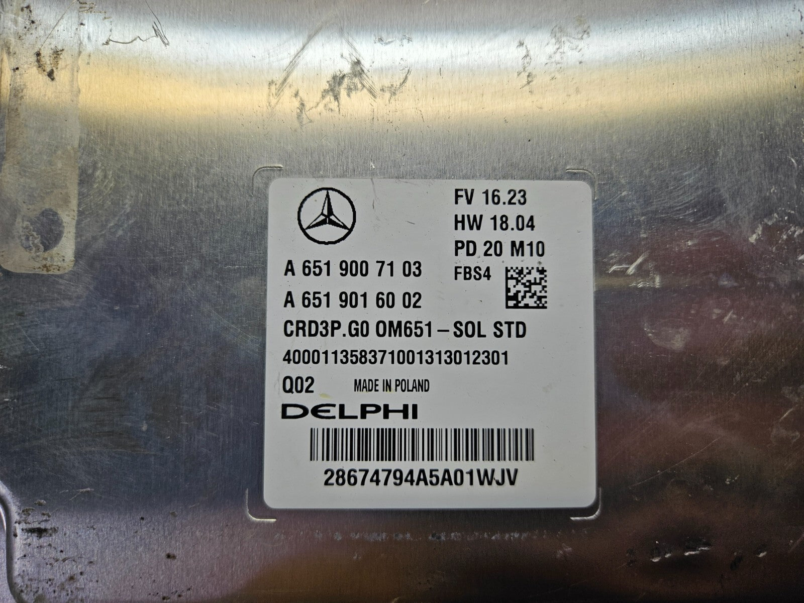 Mercedes Motorsteuergerät Steuergerät A 6519007103 A 6519016002 ♻️