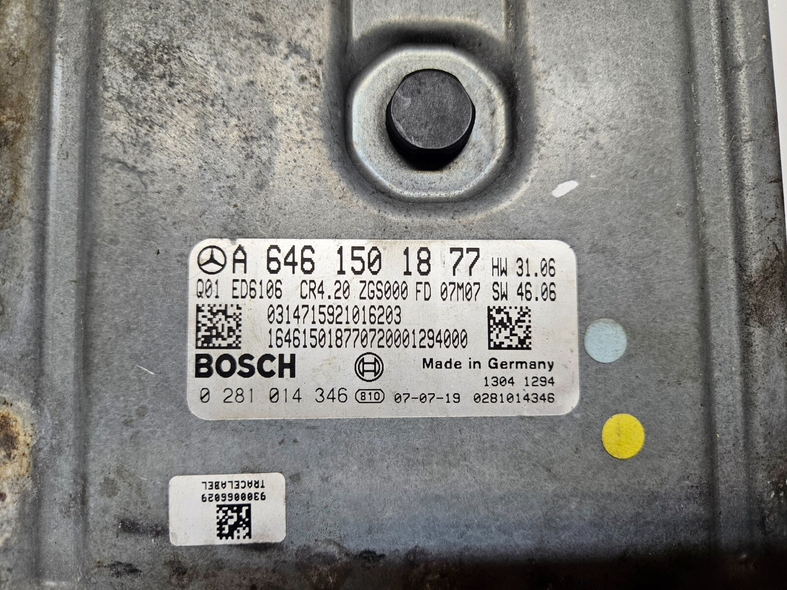 Mercedes Sprinter Motorsteuergerät Steuergerät A 6461501877 0281014346 ♻️