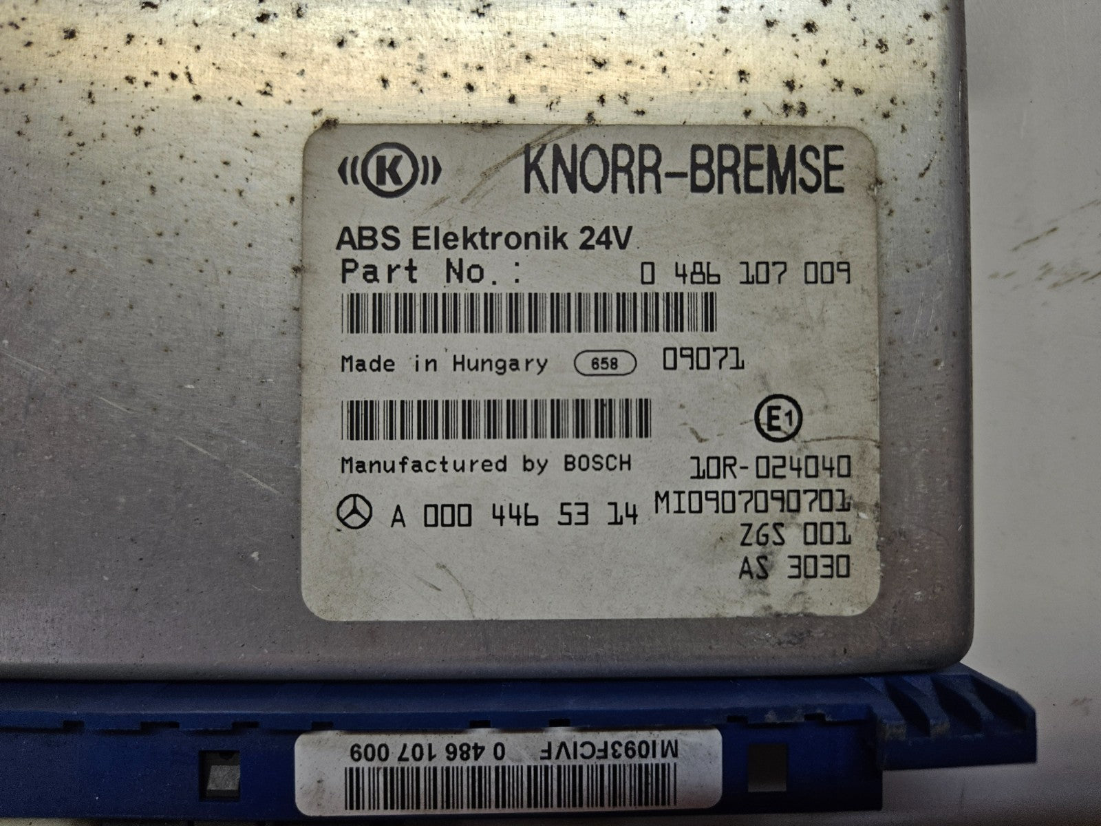 Mercedes ABS Steuergerät KNORR-BREMSE A 0004465314 0486107009 ♻️