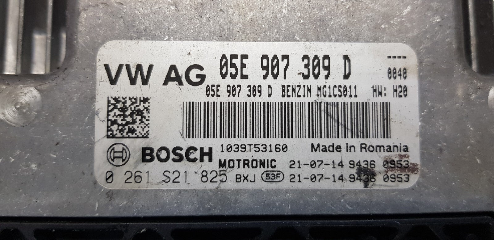 VW Audi Seat Motorsteuergerät Steuergerät 05E907309D 0261S21825
