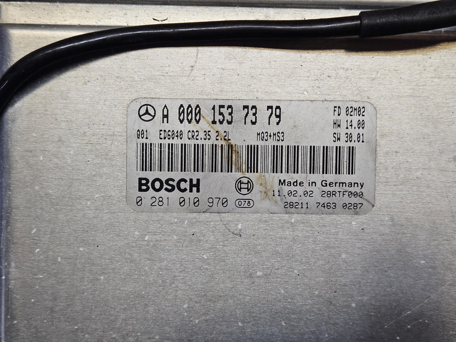 Mercedes Sprinter Motorsteuergerät mit Wegfahrsperre A 0001537379 0281010970 ♻️