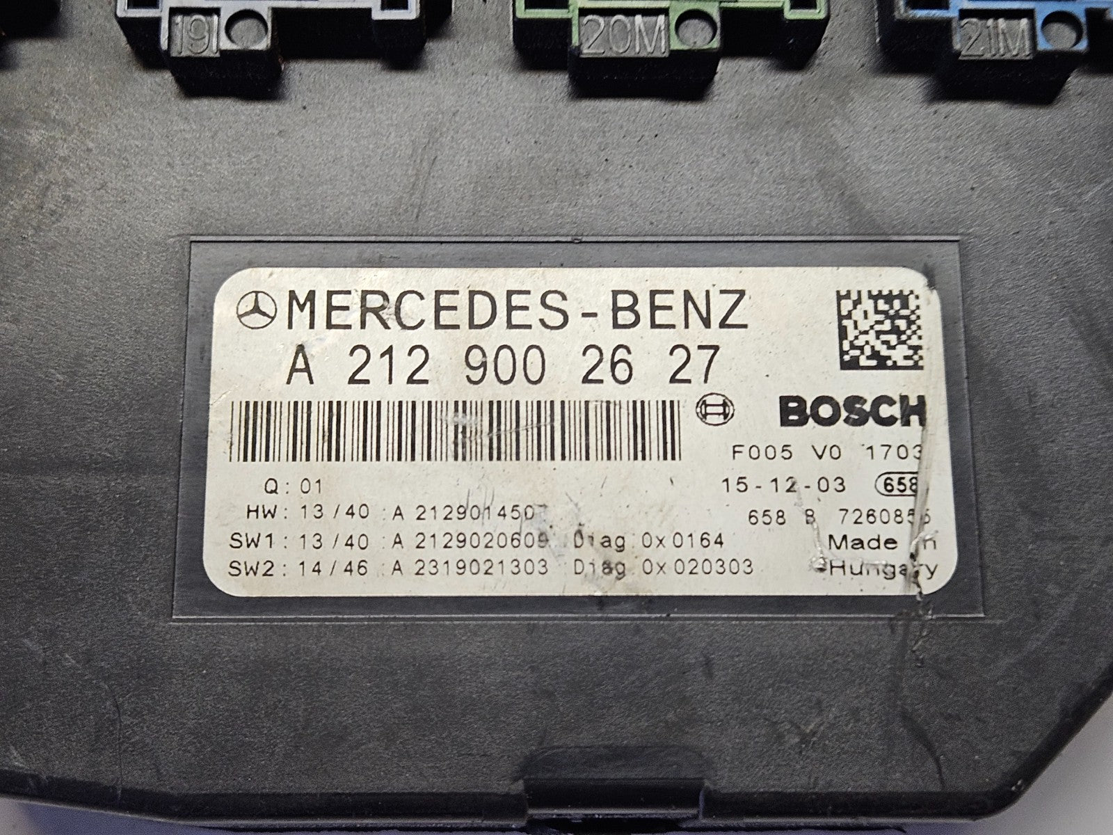Mercedes W212 Sicherungskasten Steuergerät A 2129002627 A 2129014507 ♻️ #2