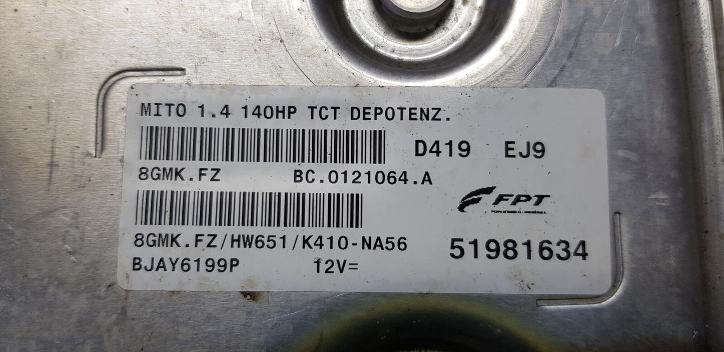 Alfa Romeo Motorsteuergerät Steuergerät 51981634 8GMK.FZ HW651