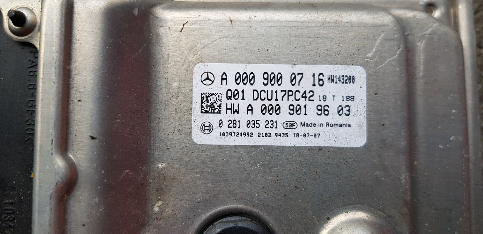 Mercedes W447 Steuergerät A 0009000716 0281035231