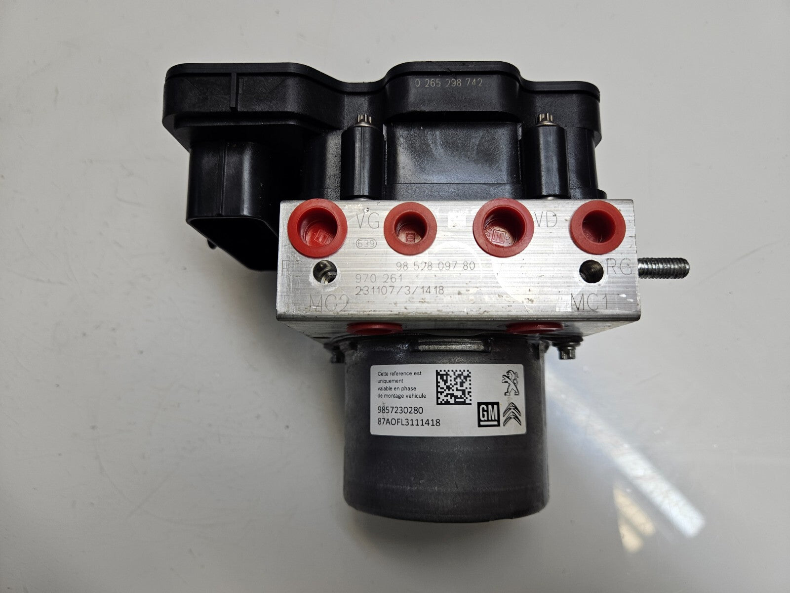 Opel Corsa Schaltg. ABS Hydraulikblock Steuergerät 9857230280 0265298742 ♻️