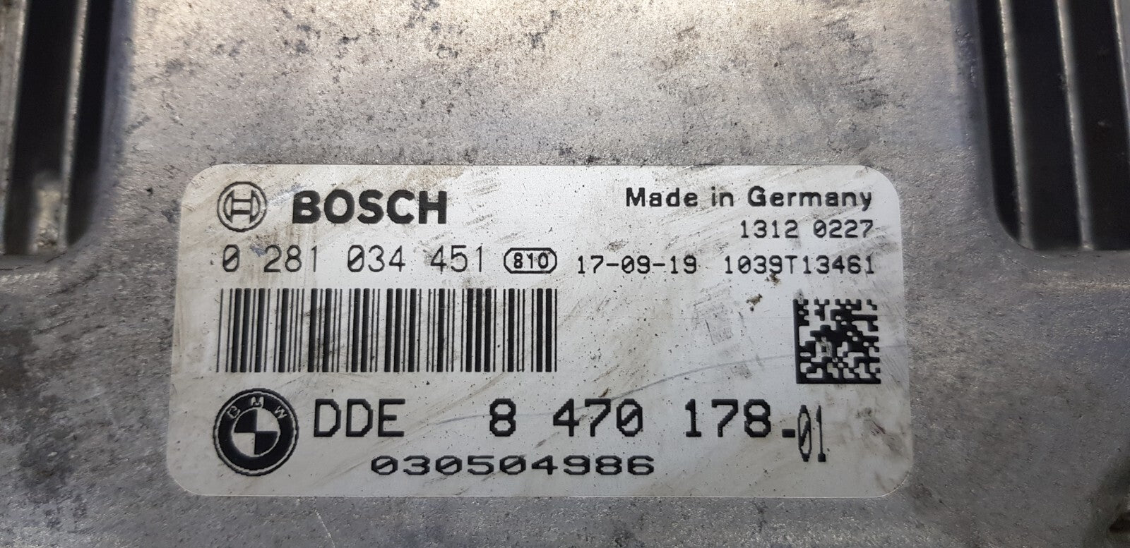 BMW Motorsteuergerät Steuergerät DDE 8470178 -01 0281034451