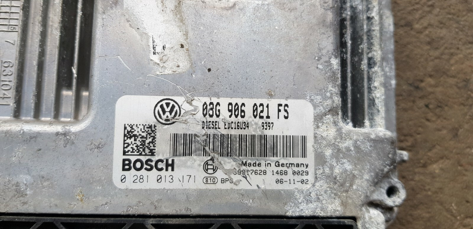 VW Motorsteuergerät Steuergerät 03G906021FS 0281013171