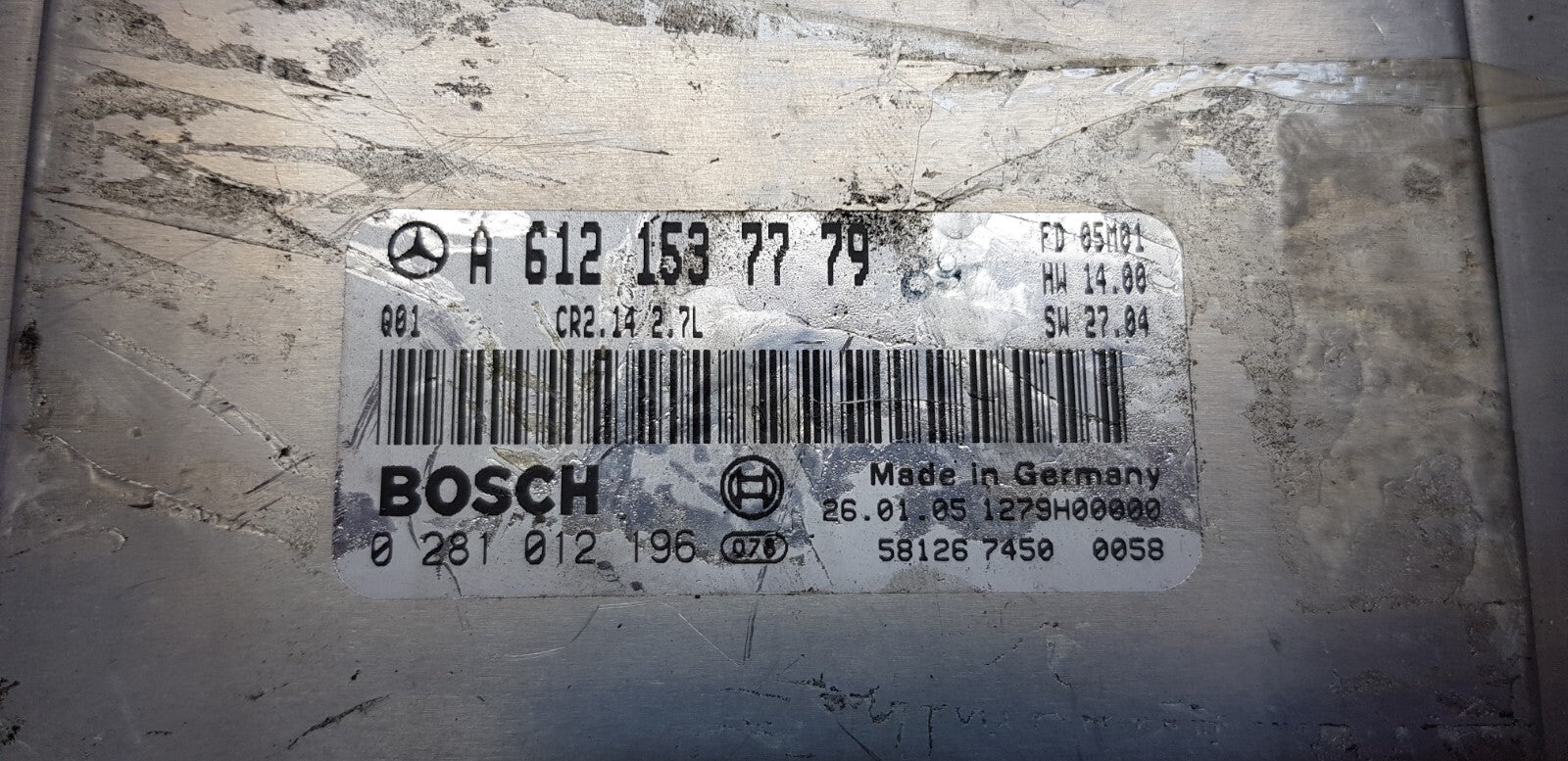 Mercedes Motorsteuergerät Steuergerät A 6121537779 0281012196 PLUG & PLAY