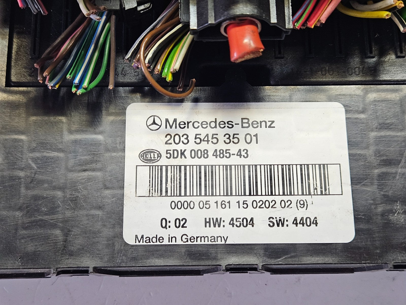 Mercedes W203 Sicherungskasten SAM Steuergerät 2035453501 5DK008485-43 ♻️ #2